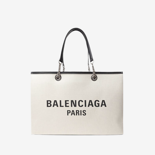 Balenciaga – Gray Cotton Tote Bag