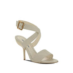 Manolo Blahnik - White Calfskin Stiletto Heel Sandals