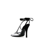 The Attico Black Pvc Platform Pumps