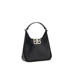Balenciaga-  Black Lamb Leather Shoulder Bag