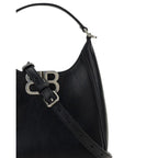 Balenciaga-  Black Lamb Leather Shoulder Bag