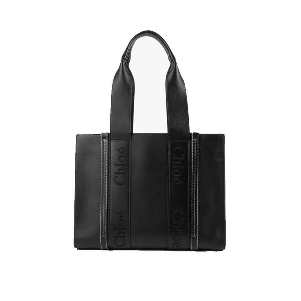 Chloé - Black Leather Tote Bag
