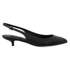 Dolce & Gabbana - Black Leather High Heel Pumps