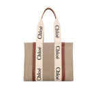 Chloé - Beige Linen Tote Bag