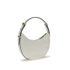 Prada - Arqué White Leather Shoulder Bag