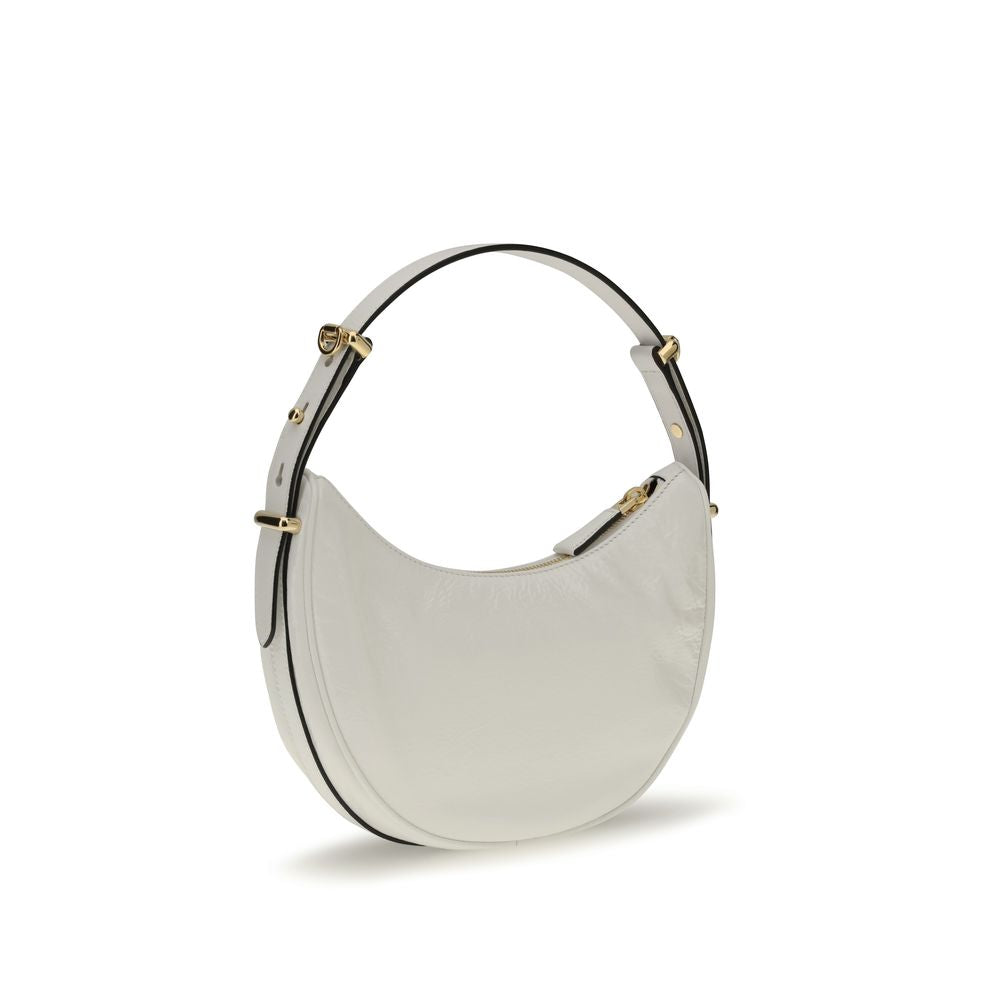 Prada - Arqué White Leather Shoulder Bag