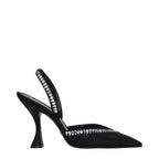Stuart Weitzman - Black Satin Stiletto Heel
