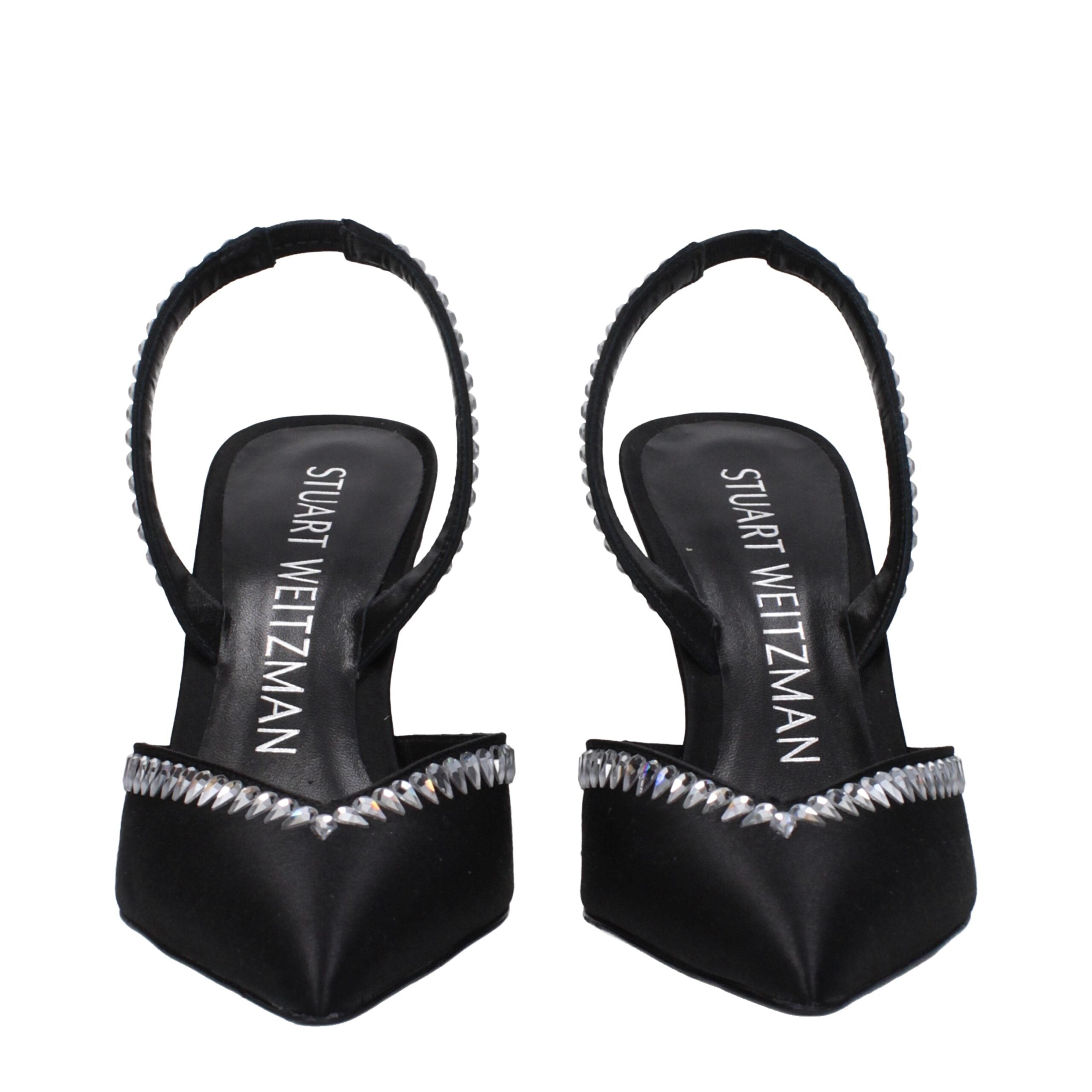 Stuart Weitzman - Black Satin Stiletto Heel