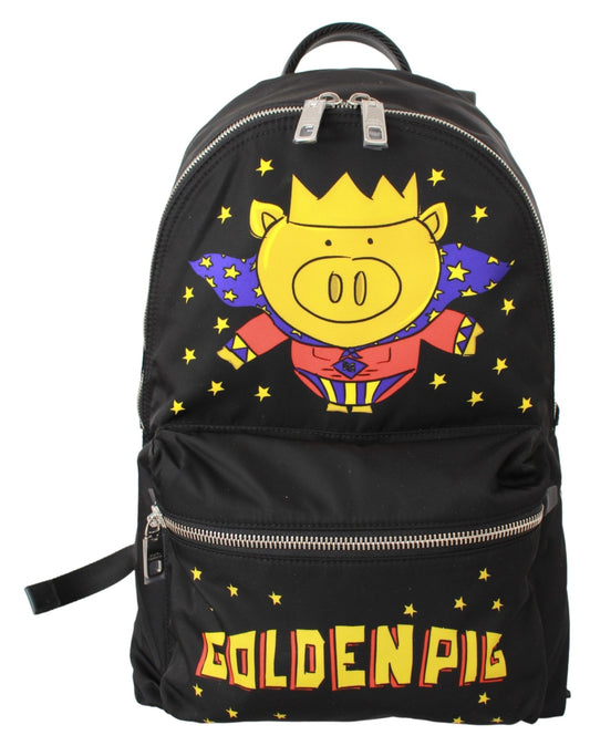 Dolce & Gabbana – Black Golden Pig of the Year Backpack