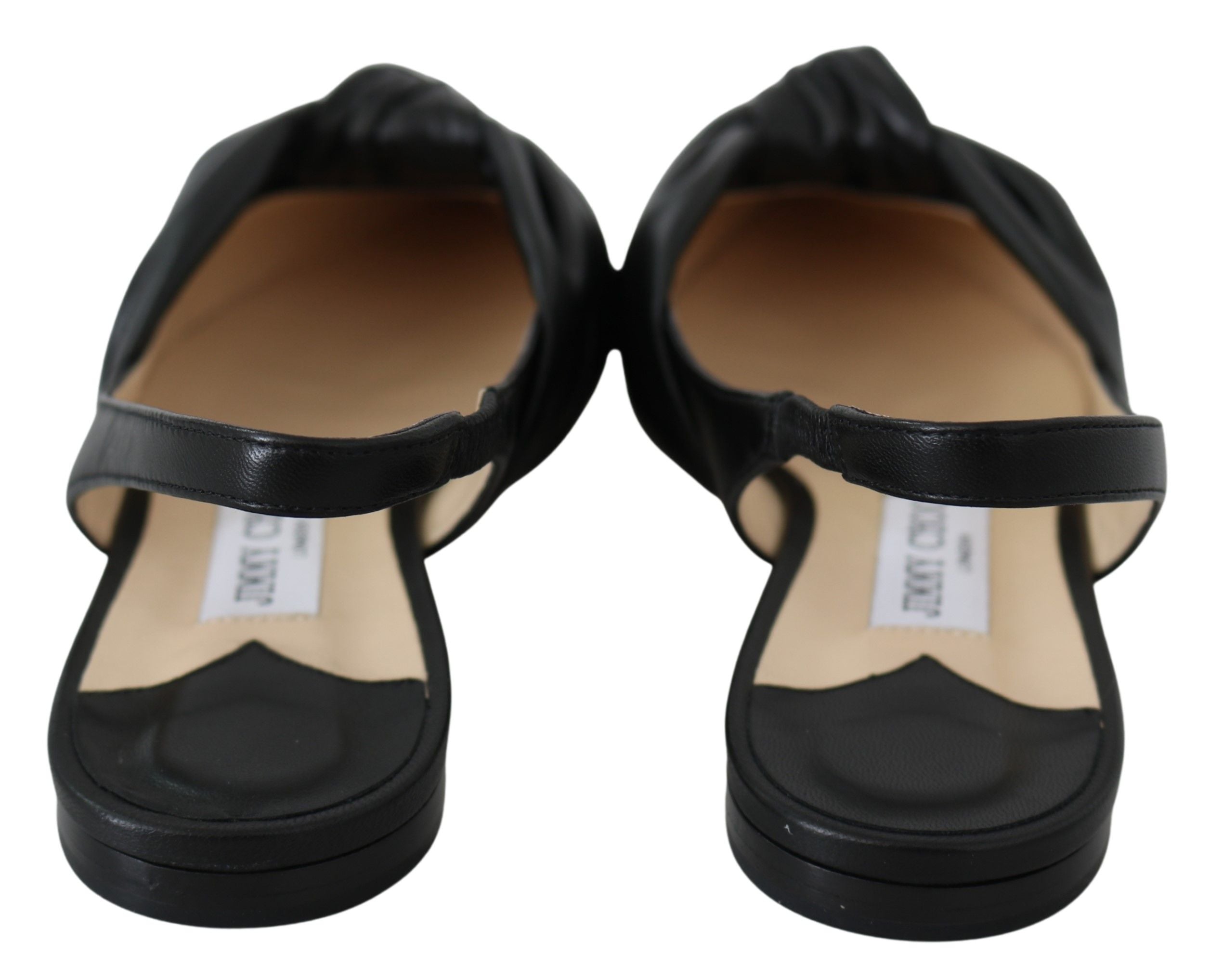 Jimmy Choo – Annabell Black Nappa Leather Flats