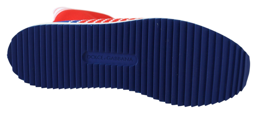 Dolce & Gabbana – Blue & Red Sorrento Logo Sneakers