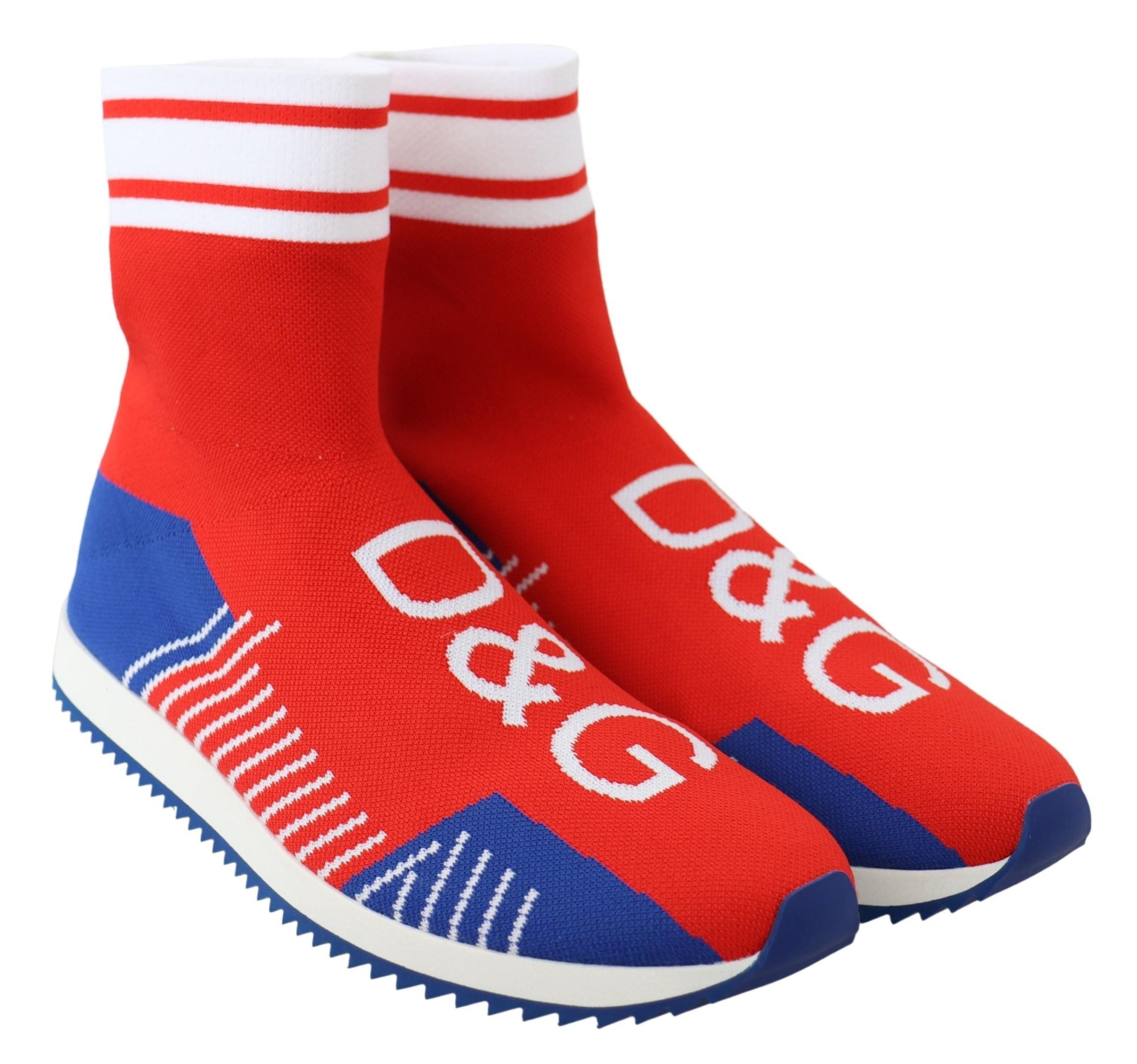Dolce & Gabbana – Blue & Red Sorrento Logo Sneakers