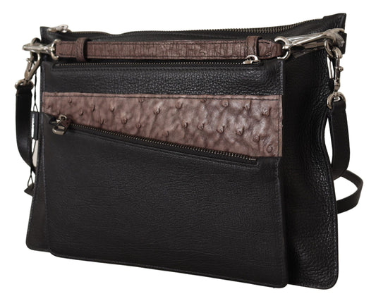 Dolce & Gabbana – Black Leather Sling Bag
