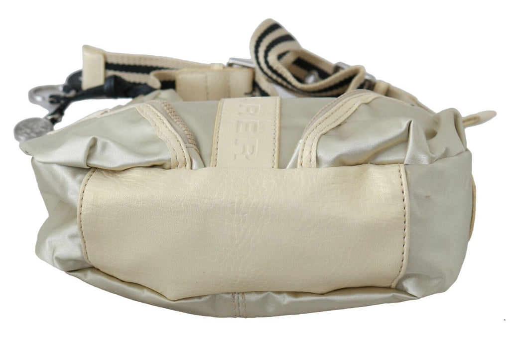 WAYFARER- White Shoulder Crossbody Sling Fabric Purse