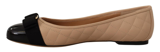Salvatore Ferragamo – Vara Quilted Leather Flats