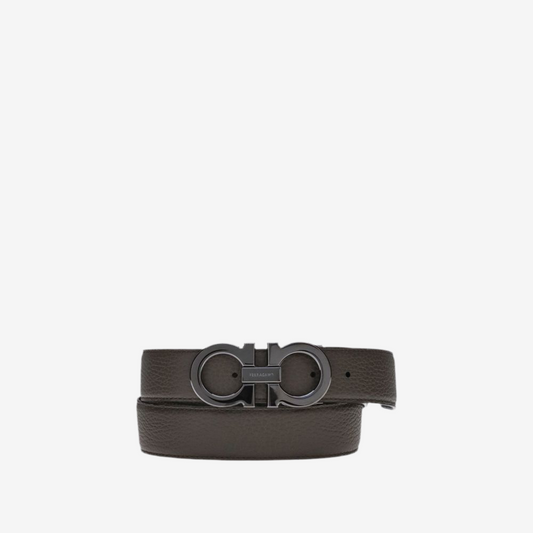 Salvatore Ferragamo – Reversible Gancini Leather Belt