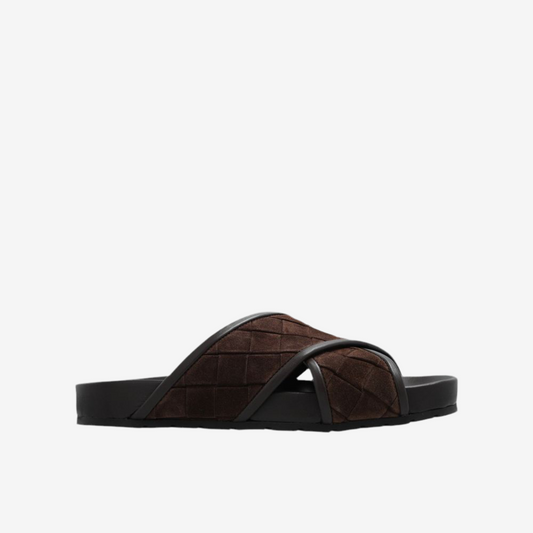 Bottega Veneta – Tarik Leather Criss Cross Sandals