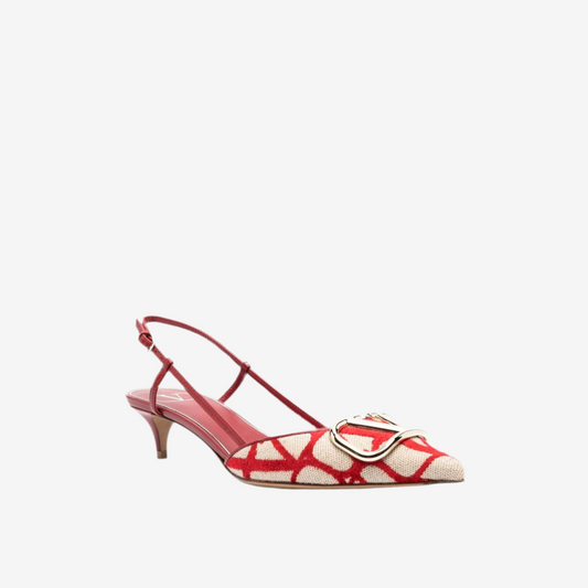 Valentino Garavani – Toile Iconographe Pumps in Red