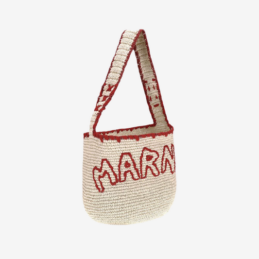Marni – Large Nassa Raffia Shoulder Bag