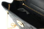 Versace – Black Quilted Nappa Leather Tote Handbag