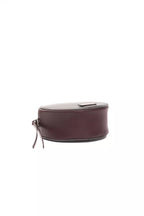 Pompei Donatella - Chic Burgundy Small Oval Crossbody Bag