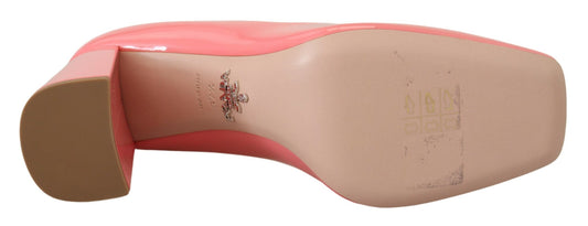 Prada – Elegant Pink Square Toe Heels