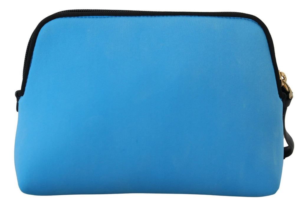 Dolce & Gabbana - Elegant Blue Polyamide Pouch Bag