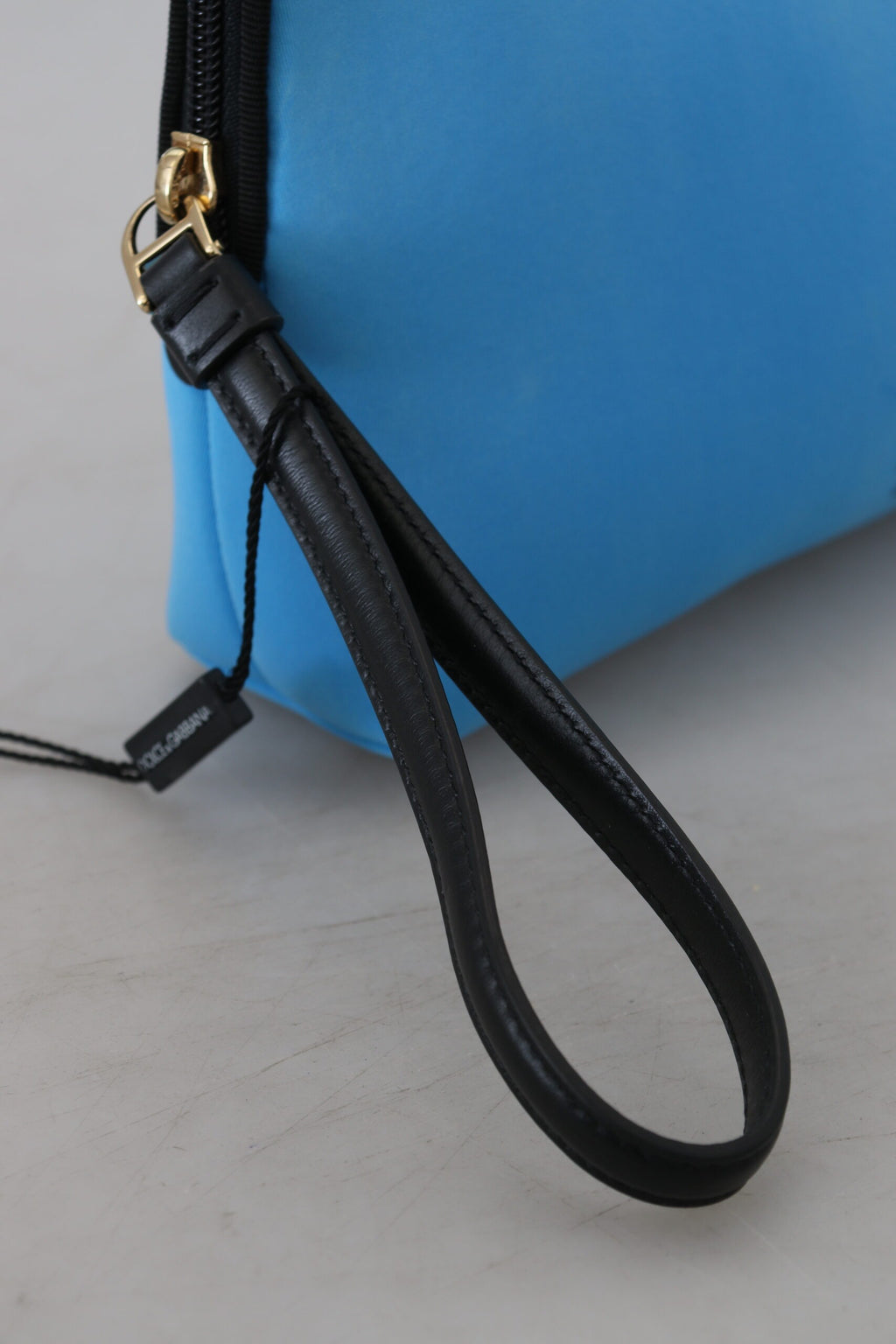 Dolce & Gabbana - Elegant Blue Polyamide Pouch Bag