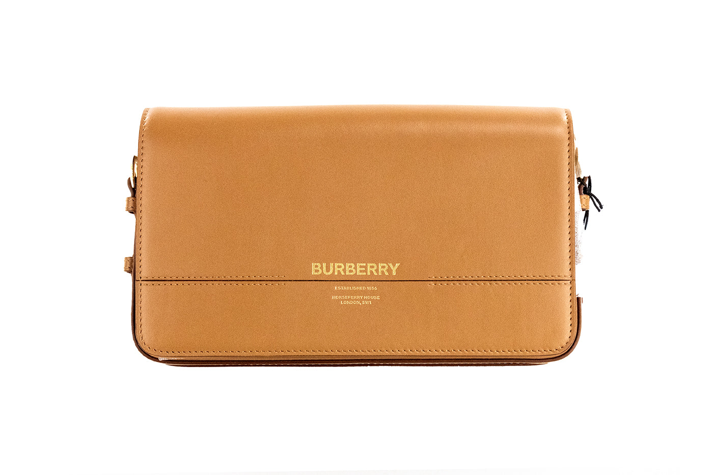 Burberry – Grace Small Nutmeg Leather Clutch Bag