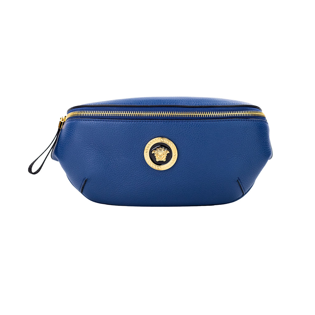 Versace – Medusa Grainy Calf Leather Belt Bag