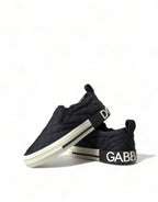 Dolce & Gabbana – Black Quilted Canvas Sneakers