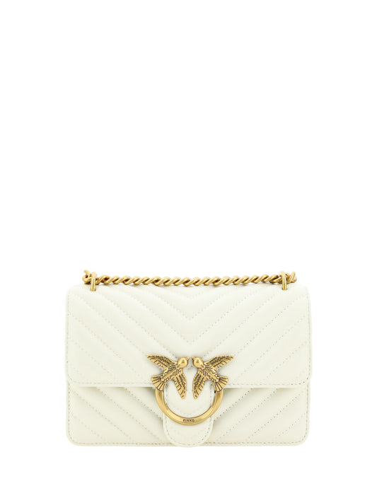PINKO – Mini Love White Shoulder Bag
