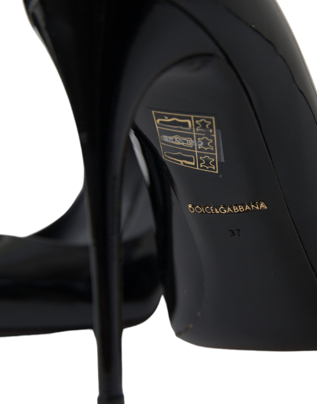 Dolce & Gabbana - Elegant Black Patent Stiletto Heels