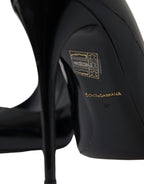 Dolce & Gabbana - Elegant Black Patent Stiletto Heels