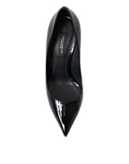 Dolce & Gabbana - Elegant Black Patent Stiletto Heels