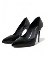 Dolce & Gabbana - Elegant Black Patent Stiletto Heels