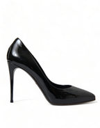 Dolce & Gabbana - Elegant Black Patent Stiletto Heels