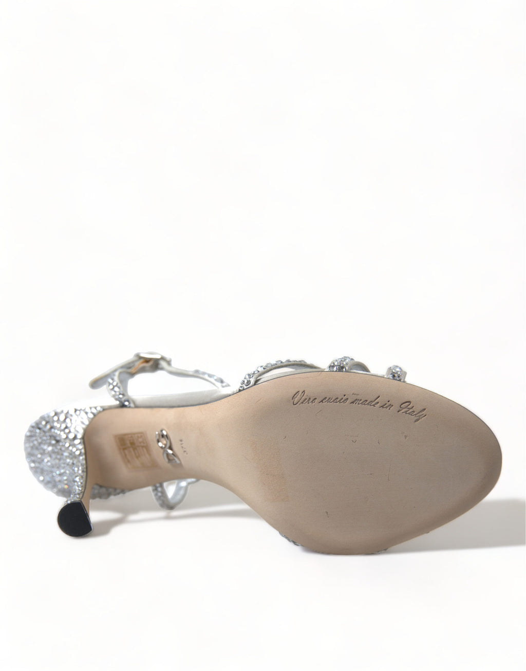 Dolce & Gabbana – Silver Crystal Embellished Heels