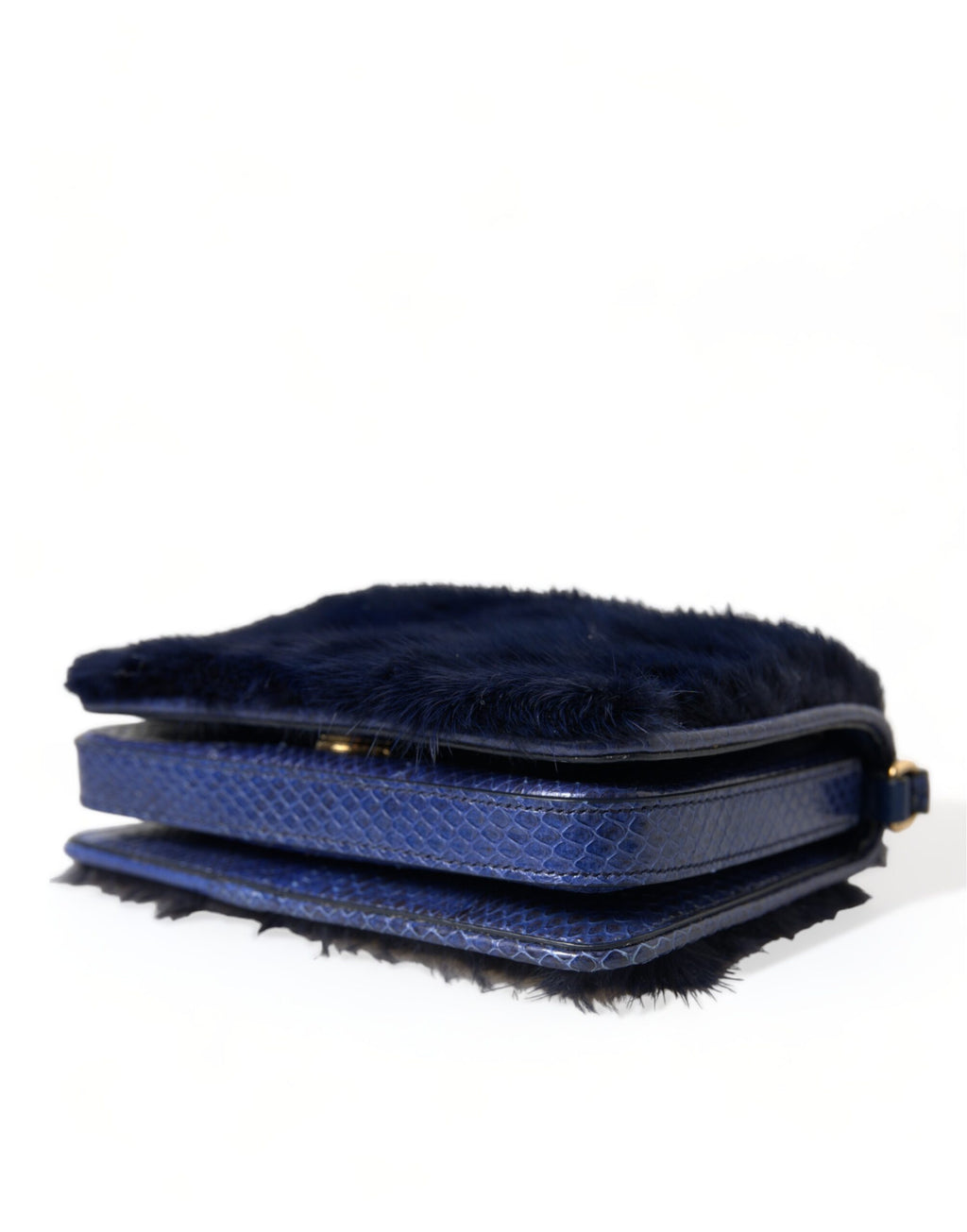 Dolce & Gabbana – Blue Mink Fur Shoulder Bag