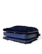 Dolce & Gabbana – Blue Mink Fur Shoulder Bag