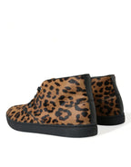 Dolce & Gabbana - Brown Leopard Sneakers