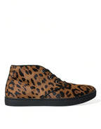 Dolce & Gabbana - Brown Leopard Sneakers