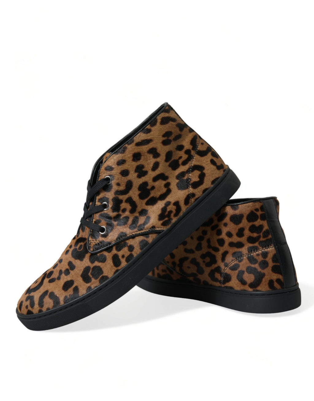 Dolce & Gabbana - Brown Leopard Sneakers
