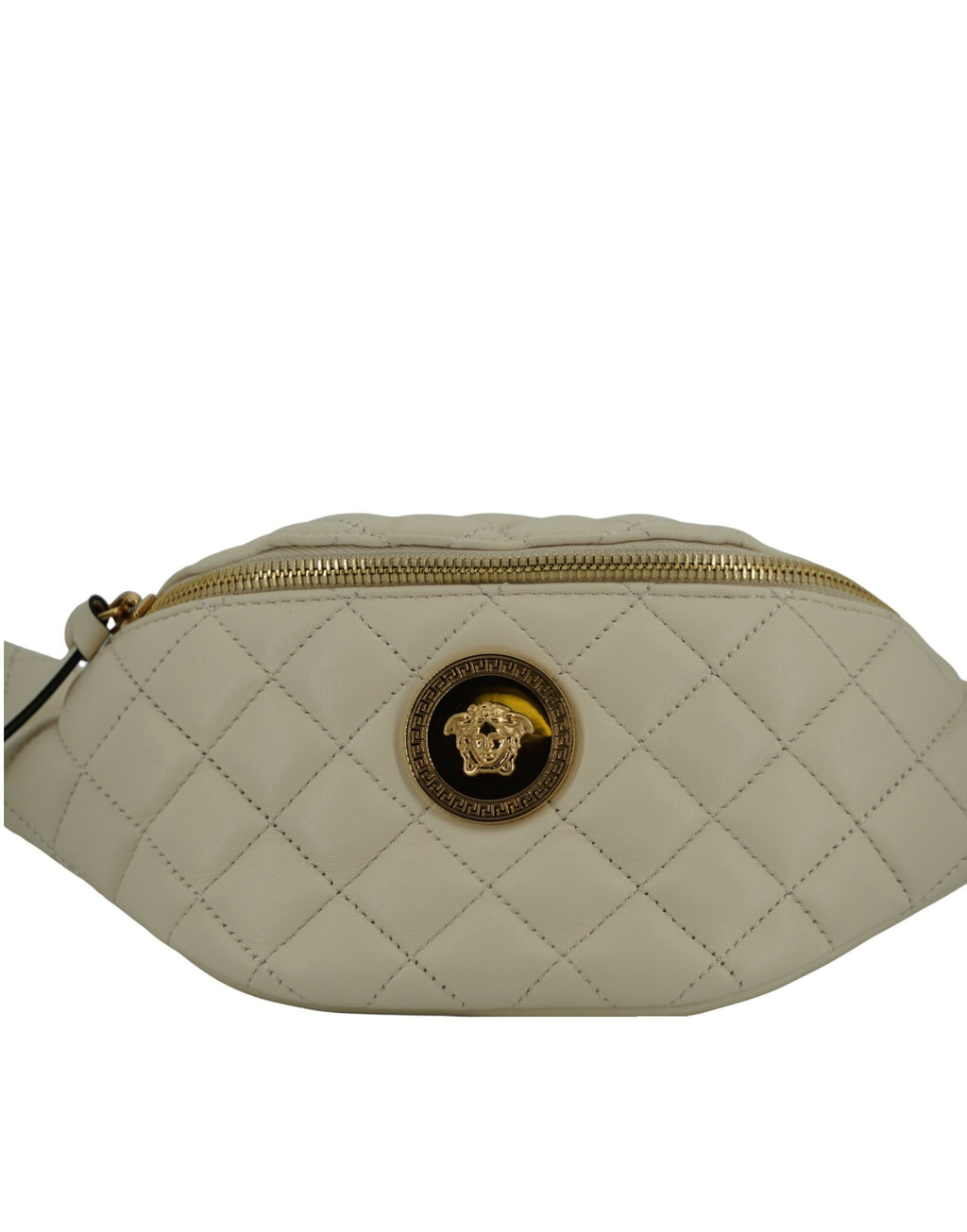 Versace – Lamb Leather Belt Bag in White