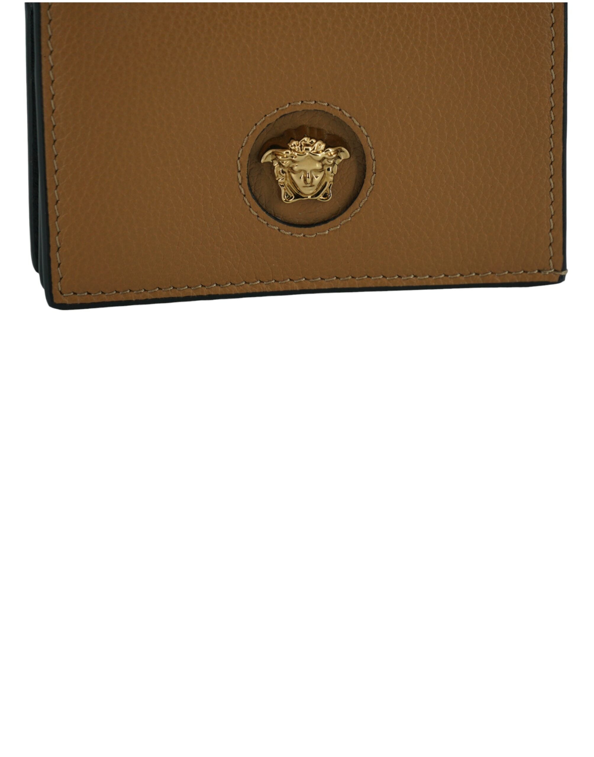 Versace – Brown Medusa Compact Wallet
