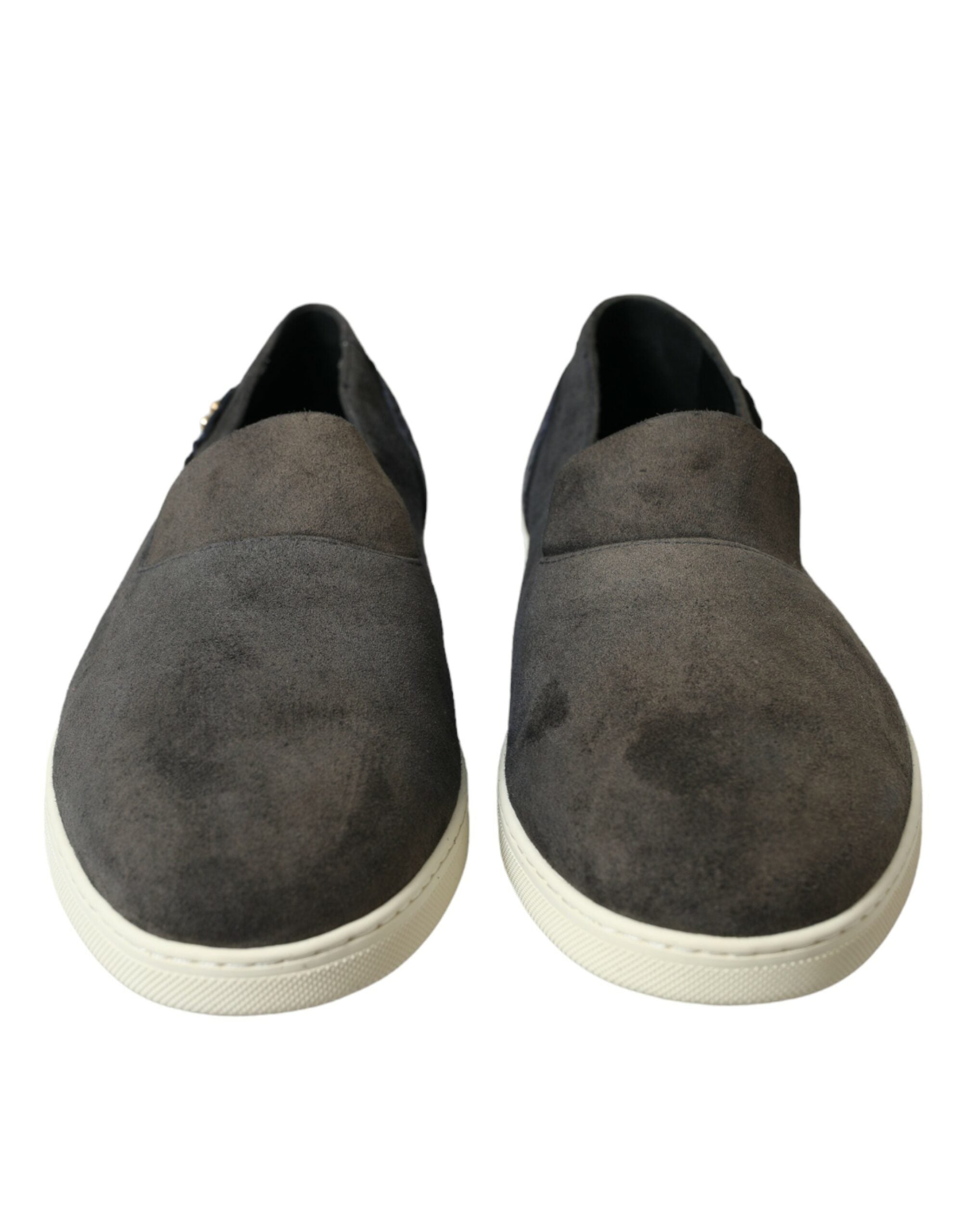 Dolce & Gabbana - Blue Suede Caiman Men Loafers Slippers Shoes