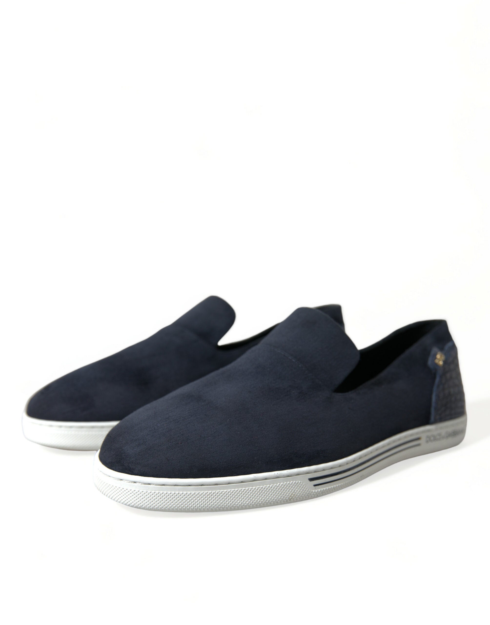 Dolce & Gabbana - Blue Suede Caiman Loafers Saint Tropez Shoes