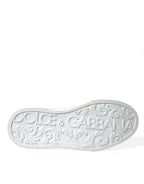 Dolce & Gabbana - White Green Leather Portofino Sneakers