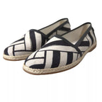 Dolce & Gabbana - Black White Stripes Slip On Espadrille