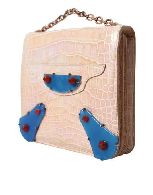 Balenciaga – Neo Classic Mini Chain Bag in Crocodile Leather